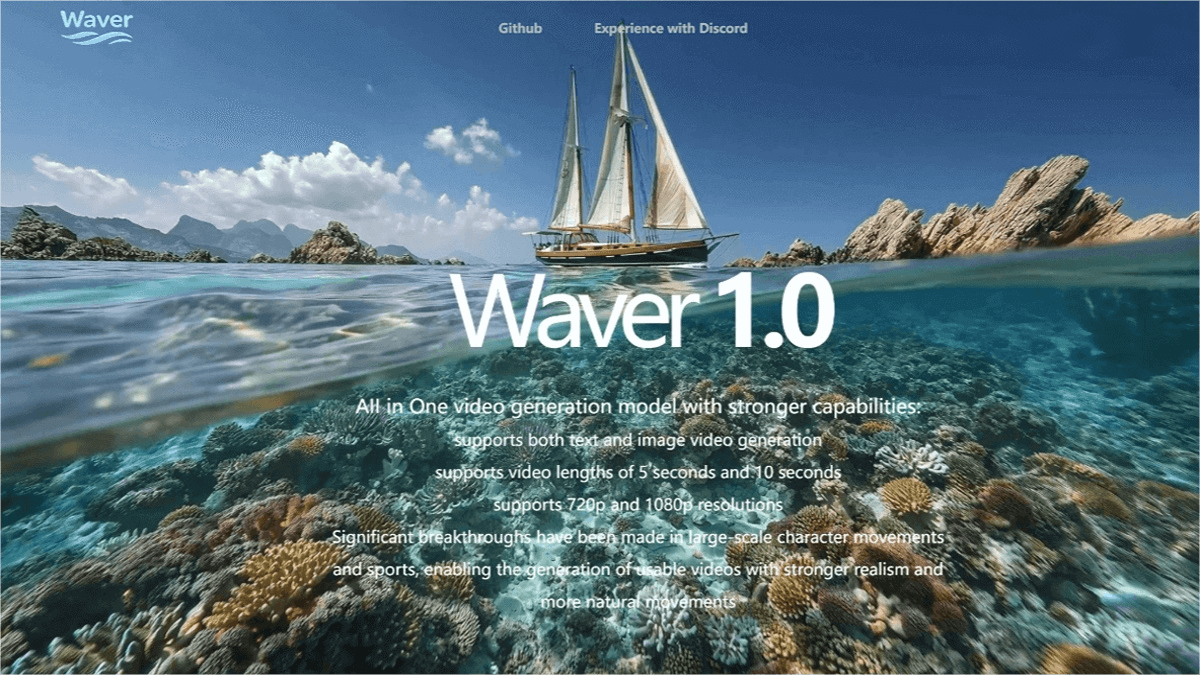 Waver 1.0 – ByteDance’s AI Video Generation Model