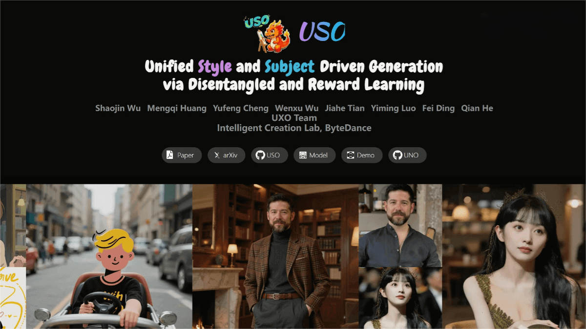USO – AI Painting Model Released by ByteDance