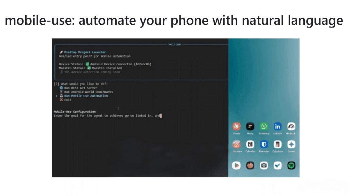 mobile-use – Open-source mobile AI agents that enable natural language control of smartphones