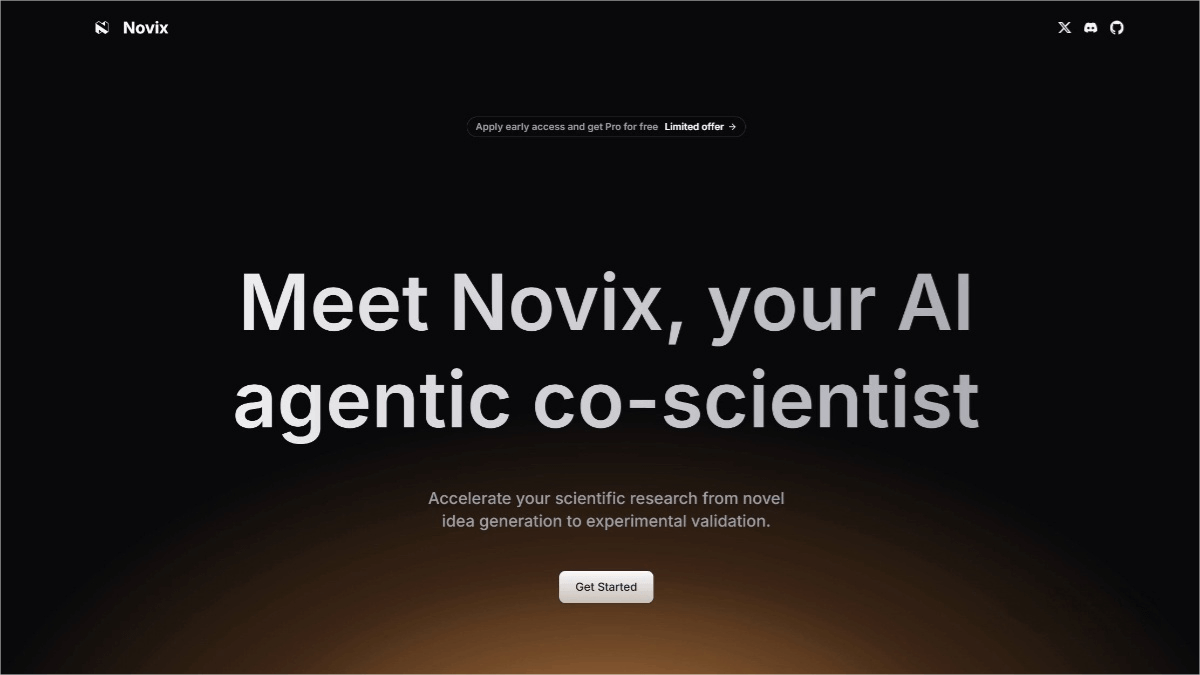 Novix – an AI research platform with end-to-end research agents