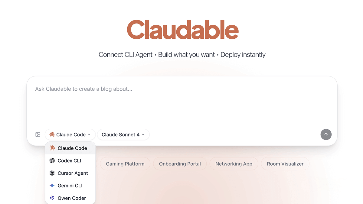 Claudable – An open-source web application builder based on Next.js