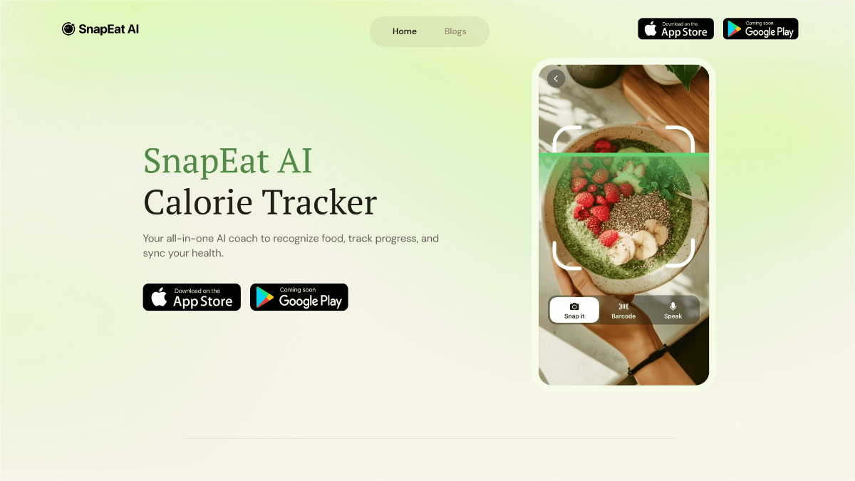 SnapEat AI – Baidu’s overseas AI-powered fitness and workout app