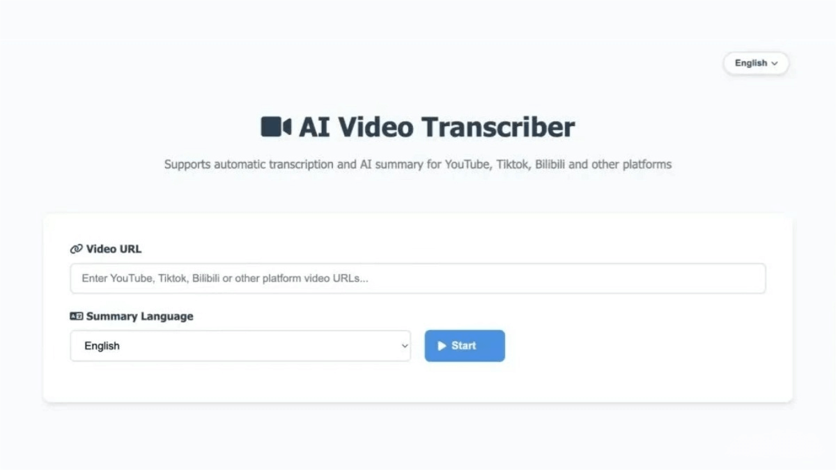 AI Video Transcriber – an open-source AI video transcription and summarization tool