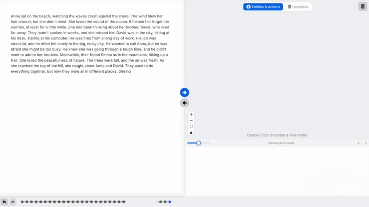 Visual Story-Writing – an AI writing tool for visually constructing stories