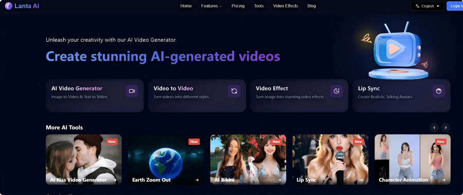 Lanta AI – An AI Content Creation Platform Supporting Video and Image Processing