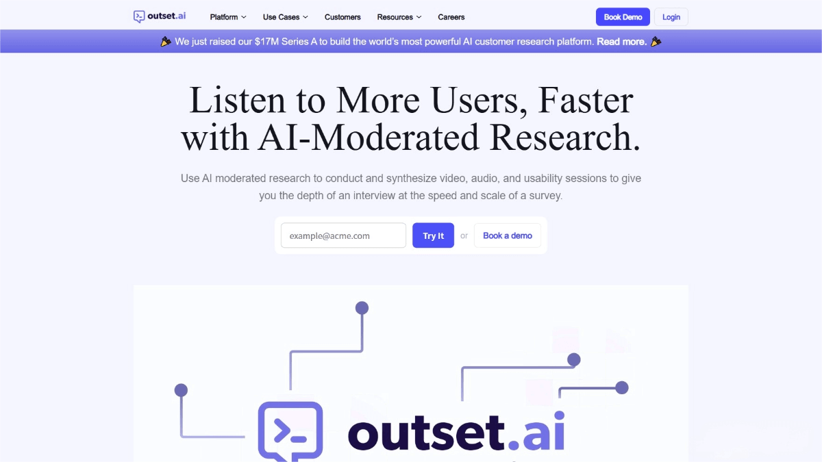 Outset.ai – AI interview platform with real-time interview summarization