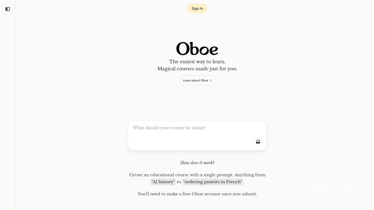 Oboe – An AI-powered personalized learning platform that generates tailor-made courses