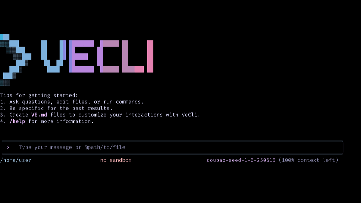 veCLI – A Command-Line AI Tool Released by ByteDance Volcano Engine