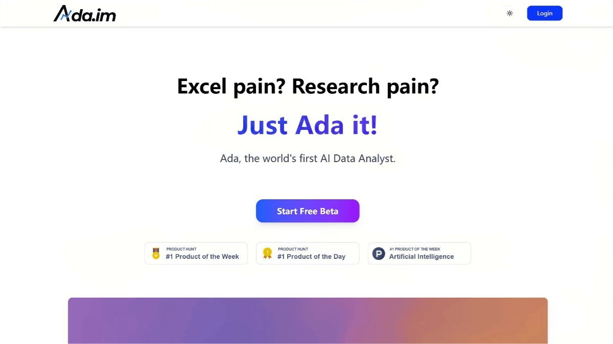 Ada – An AI Data Analyst Tool That Automatically Collects, Cleans, and Updates Data
