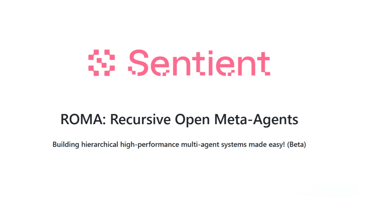 ROMA – a multi-agent framework for Sentient AGI, open-sourced