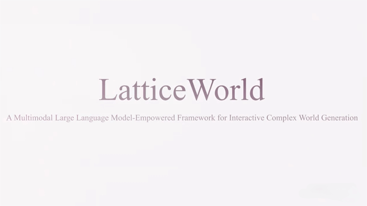 LatticeWorld – A multimodal 3D world generation framework launched by NetEase, Tsinghua University, and others