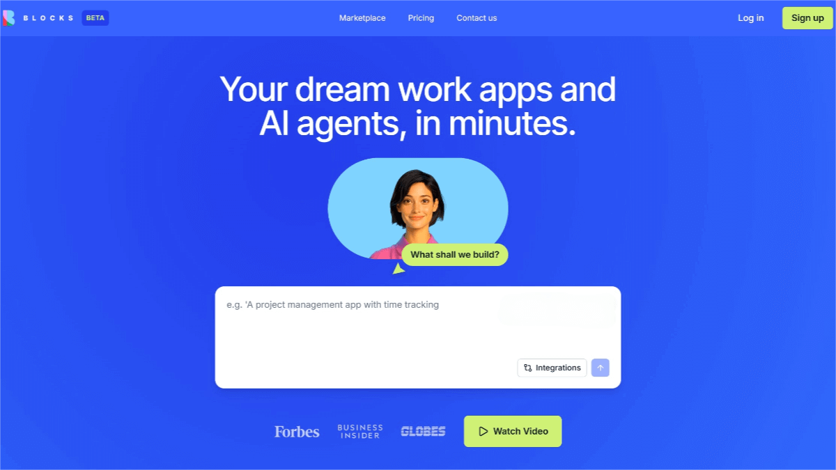 Blocks – AI Application Development Platform for No-Code App Building and Automated Agents