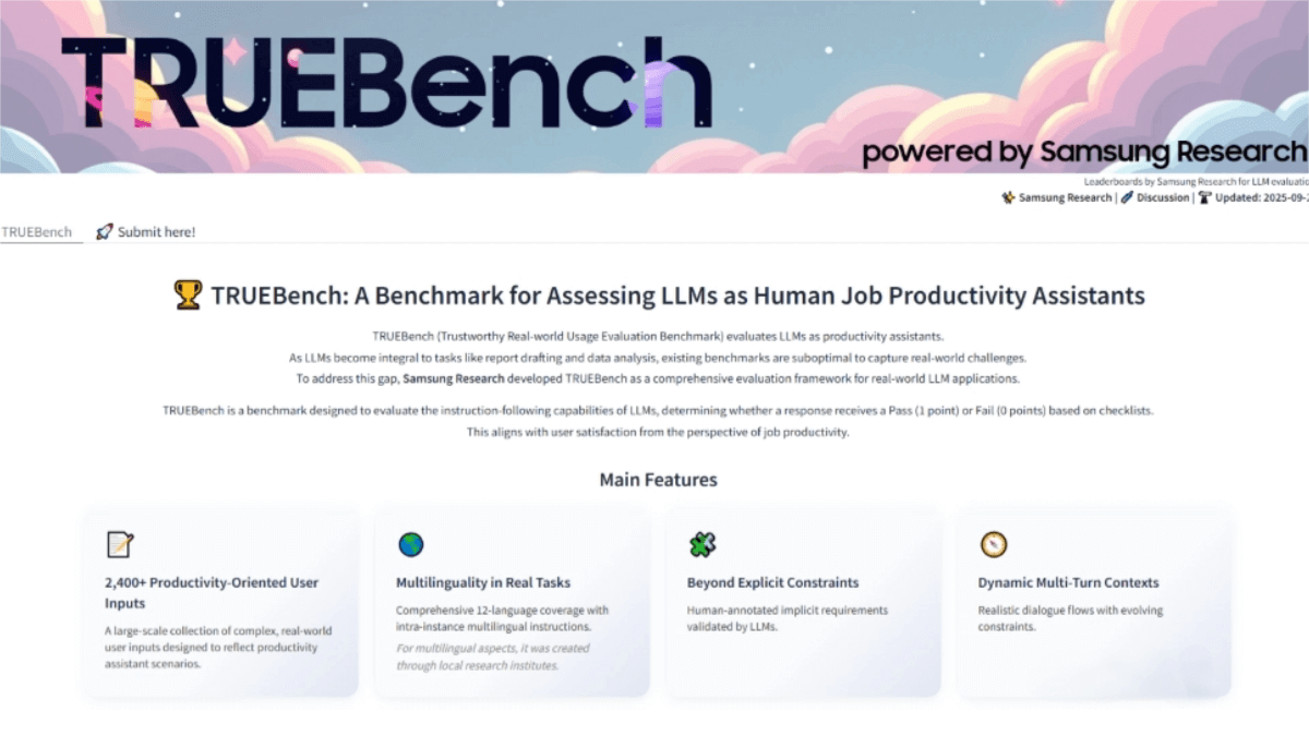 TRUEBench – Samsung’s Open-Source AI Performance Benchmarking Tool