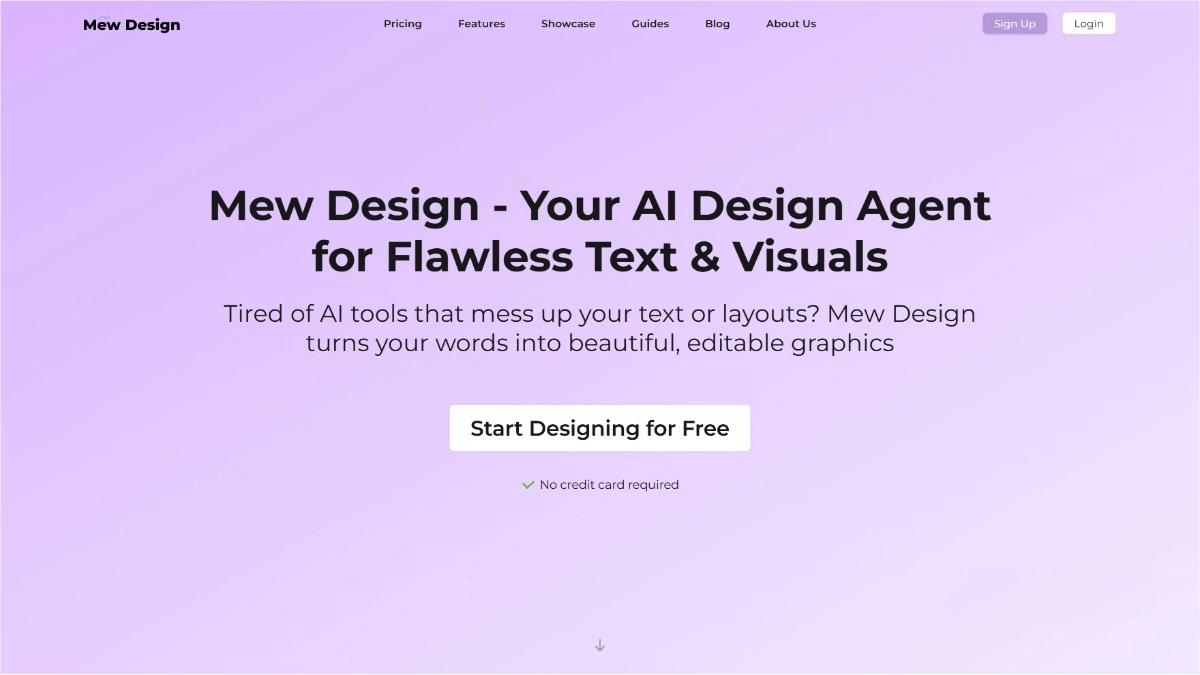 Mew Design – AI Design Tool for Generating Visual Creations from Natural Language