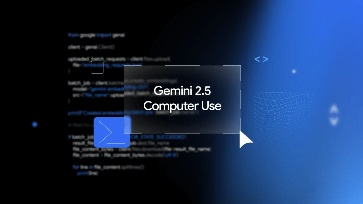 Gemini 2.5 Computer Use – Google’s Computer-Use Model