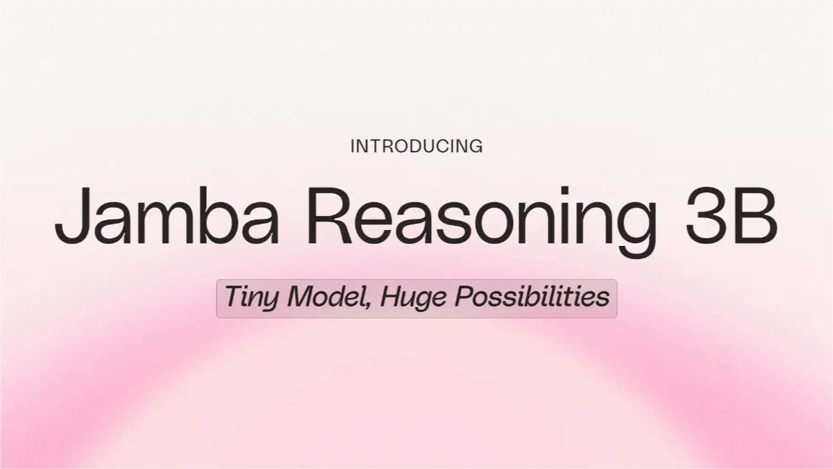 Jamba Reasoning 3B – AI21’s Open-Source Lightweight Reasoning Model