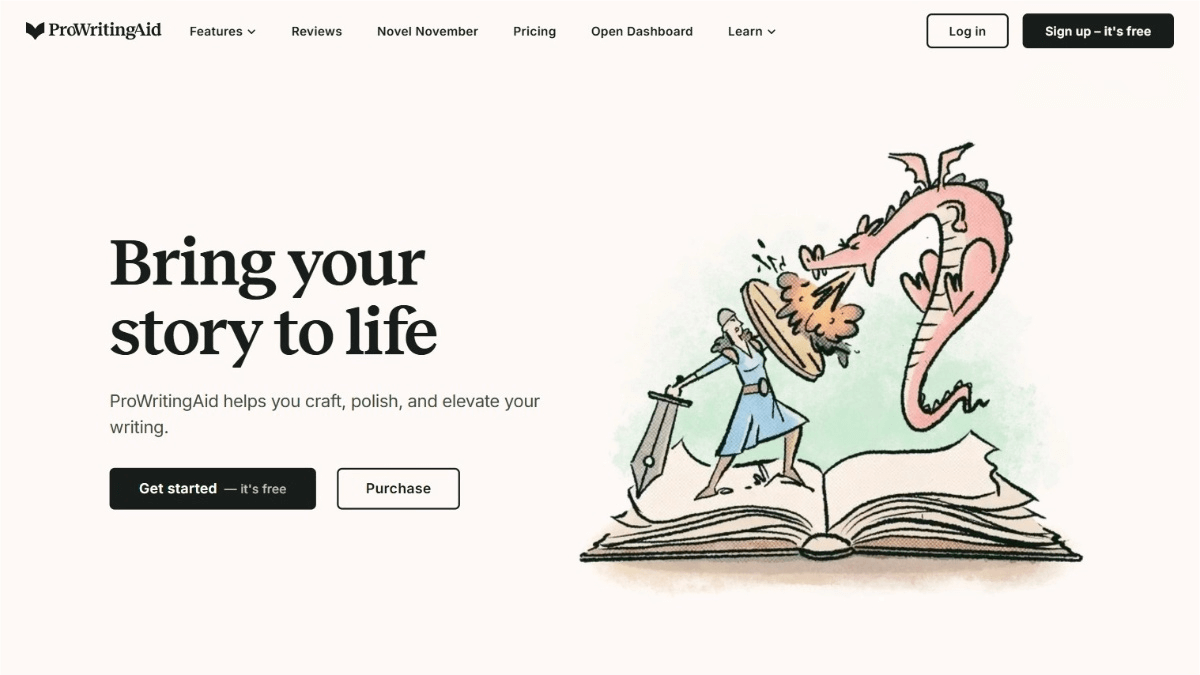 ProWritingAid – an AI-powered English writing tool that provides grammar checking and optimization suggestions
