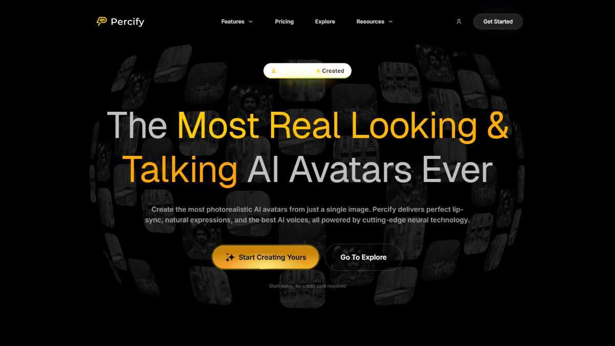 Percify – an AI digital human generation platform that creates lifelike avatars from a single image
