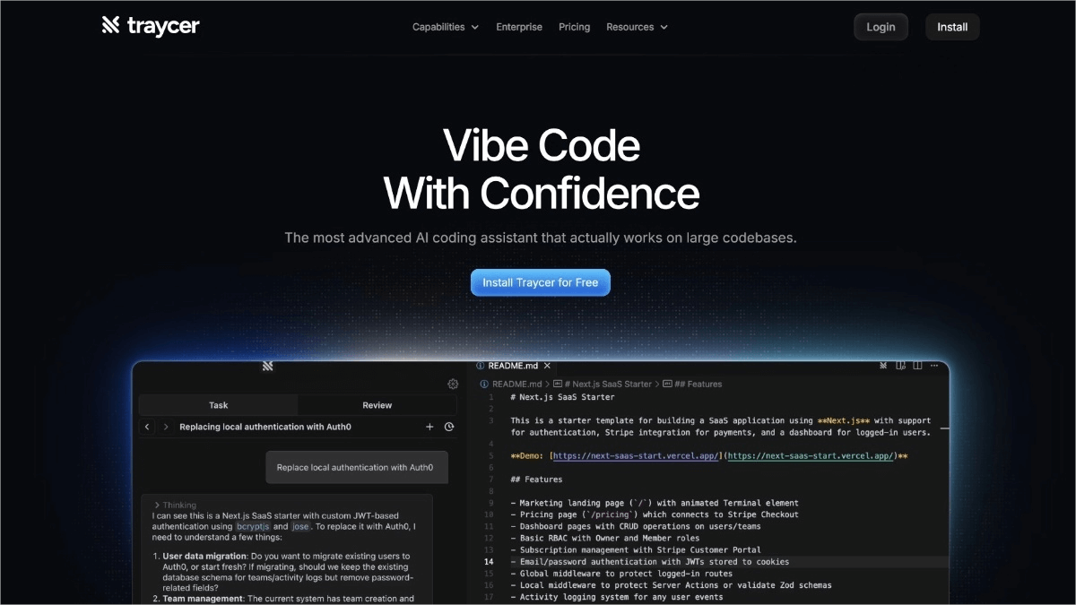 Traycer – an AI coding assistant that automatically generates executable plans