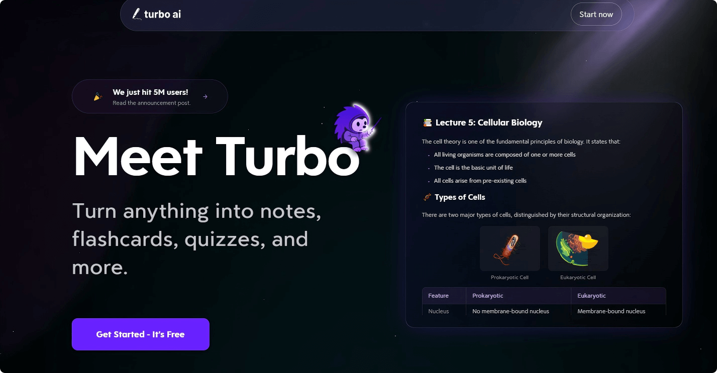 Turbo AI – an AI-powered learning tool for creating structured and editable notes