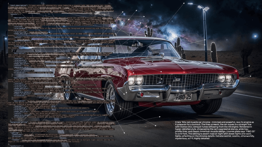 FIBO – An open-source image generation model and the first to natively support JSON