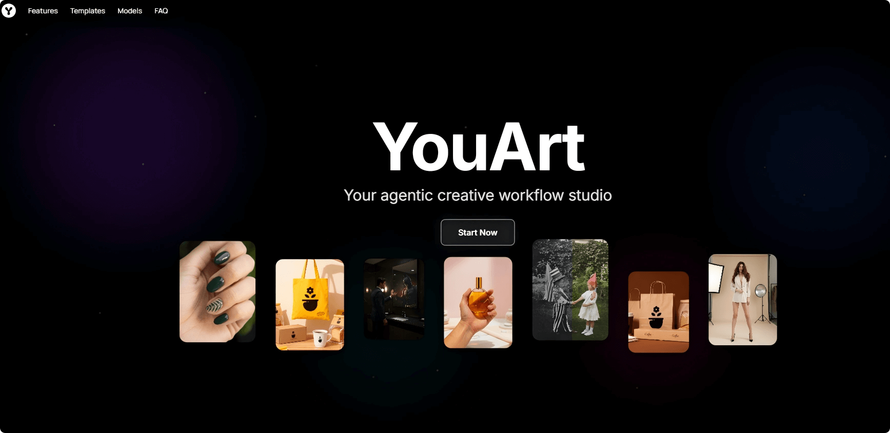 YouArt – An AI creative platform that automatically builds visual creation workflows