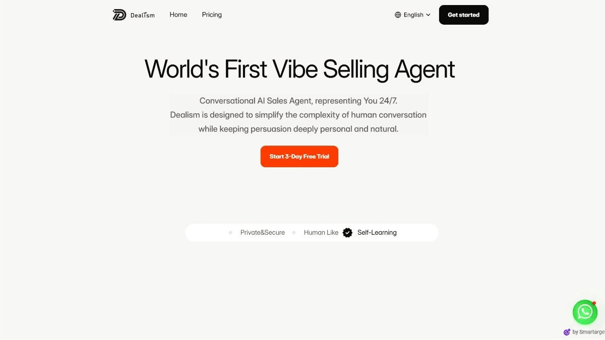 Dealism – An AI Conversational Sales Agent That Automatically Learns and Optimizes Sales Techniques